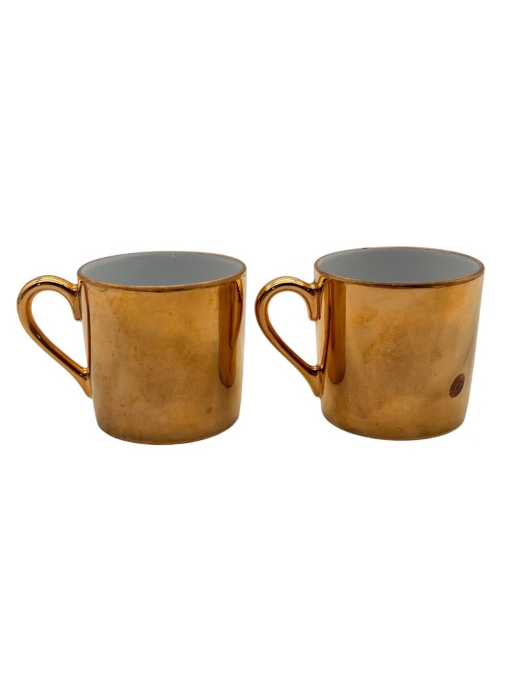 Vintage Fitz & Floyd FF Japan Gold Porcelain Espresso Tea Cup & Saucer Set Of 2 - Picture 11 of 13